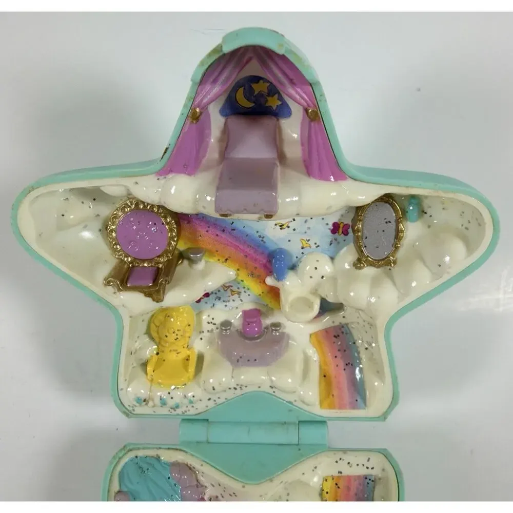 Vintage Polly Pocket 1992 Fairy Wishing Well Bluebird Toys Missing Goose